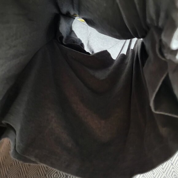 Maternity Women's Gray Multilayered Side Scrunch Breastfeeding Long Sleeve Top L - Picture 5 of 13